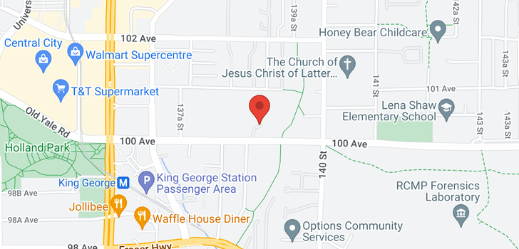 map of 205 13863 100 AVENUE